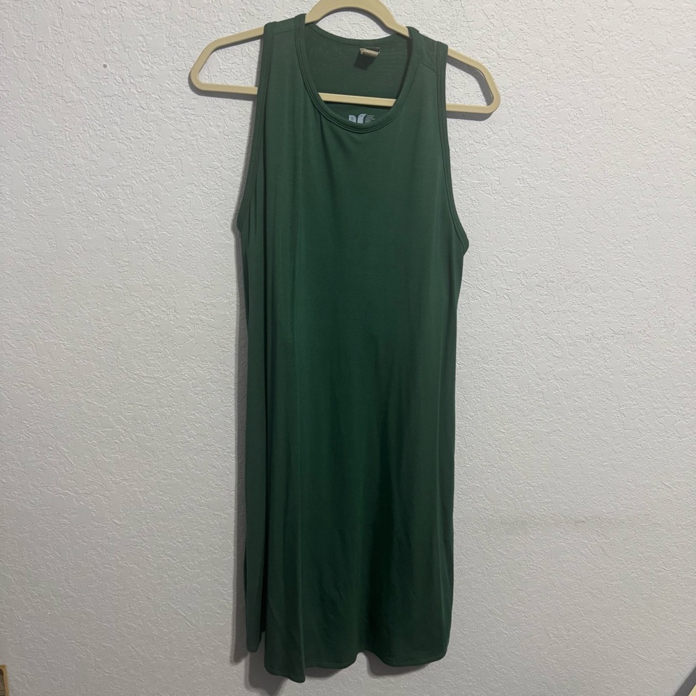 Sleeveless Green Mini Dress